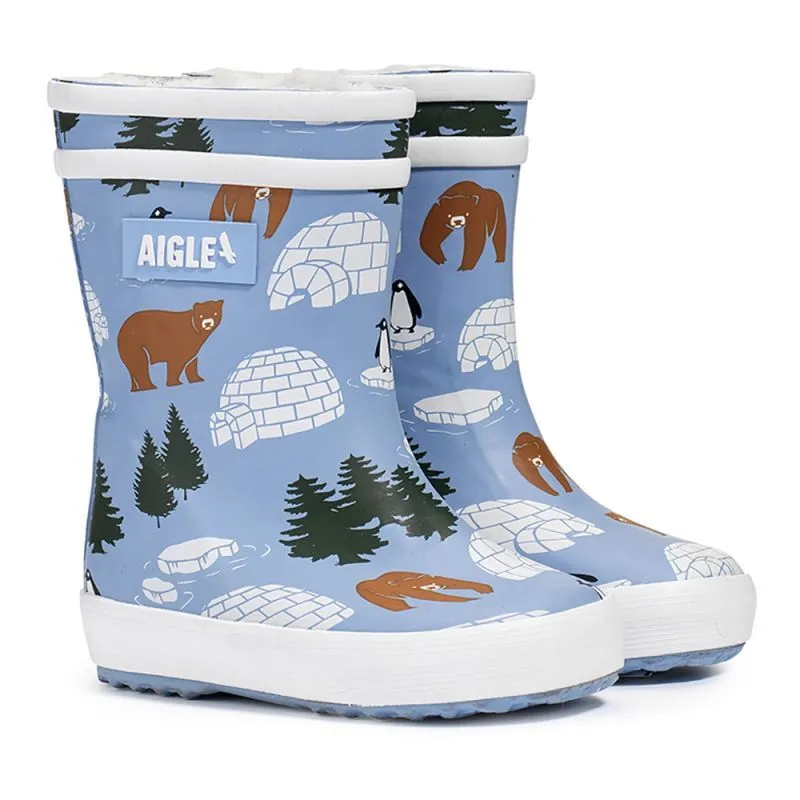 Aigle Baby Flac Fur Print - Bottes de pluie enfant