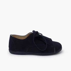 Bluchers suède languette franges