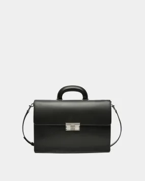 Cartable Busy Bally En Cuir Noir