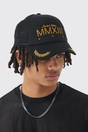 Casquette à broderie chiffres romains - MAN