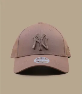 Casquette baseball femme NY marron - Casquette  Femme League Ess 9Forty  New York Yankees New Era : Headict