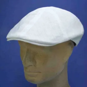 Casquette Brooklyn d'été en chanvre blanc | Casquette d'été homme