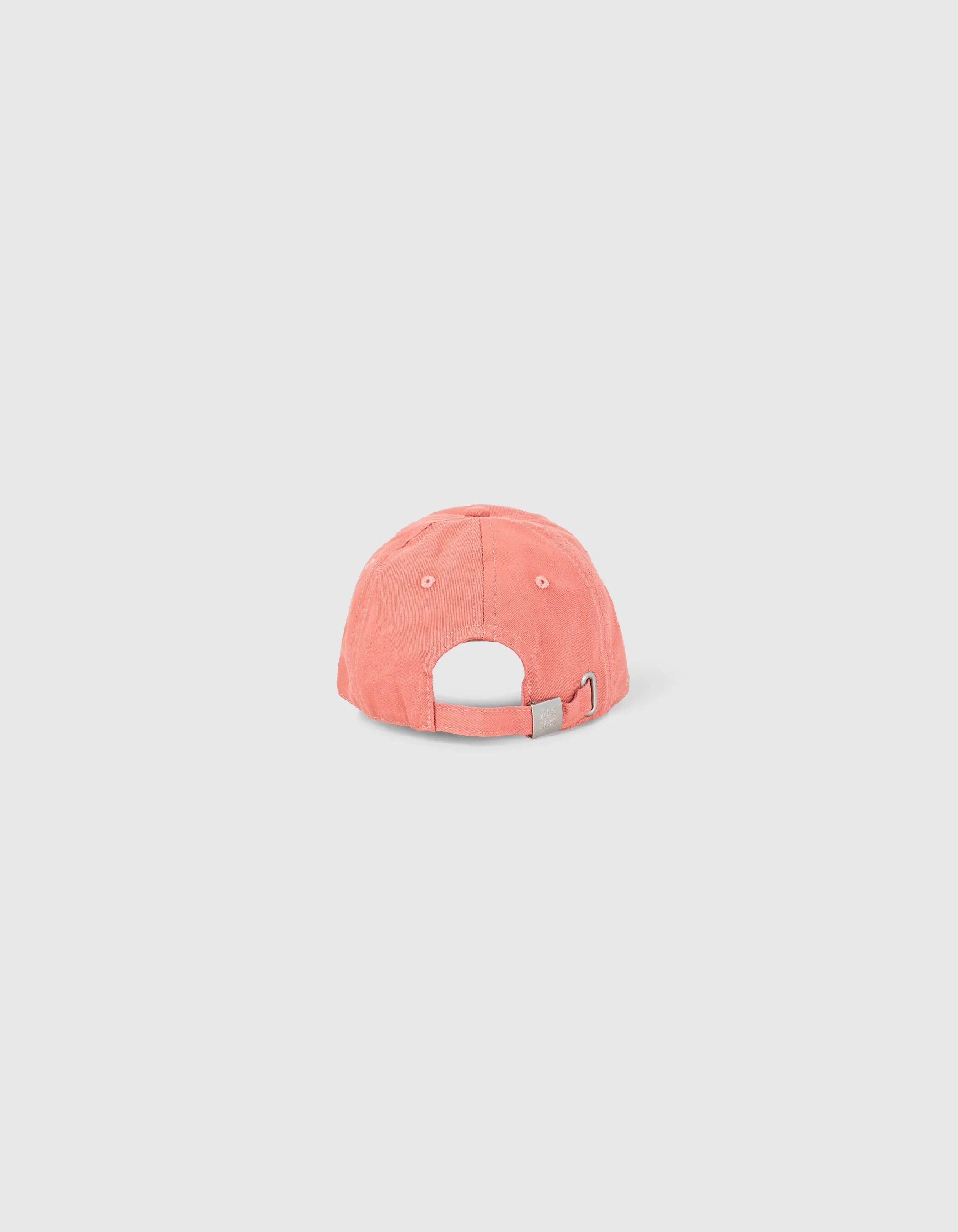 Casquette corail foncé avec broderie fille 