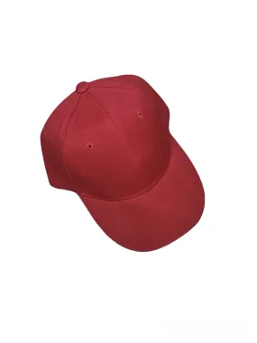 Casquette couleur unie rouge (x12)#1