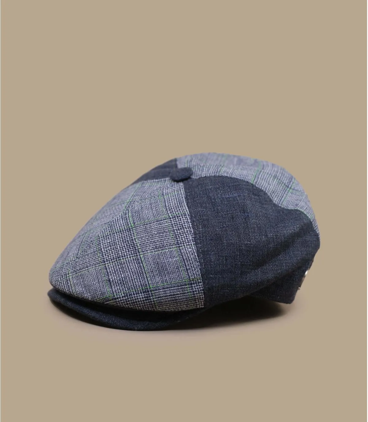 casquette gavroche bleue lin - Adhemar bleu Flechet : Headict