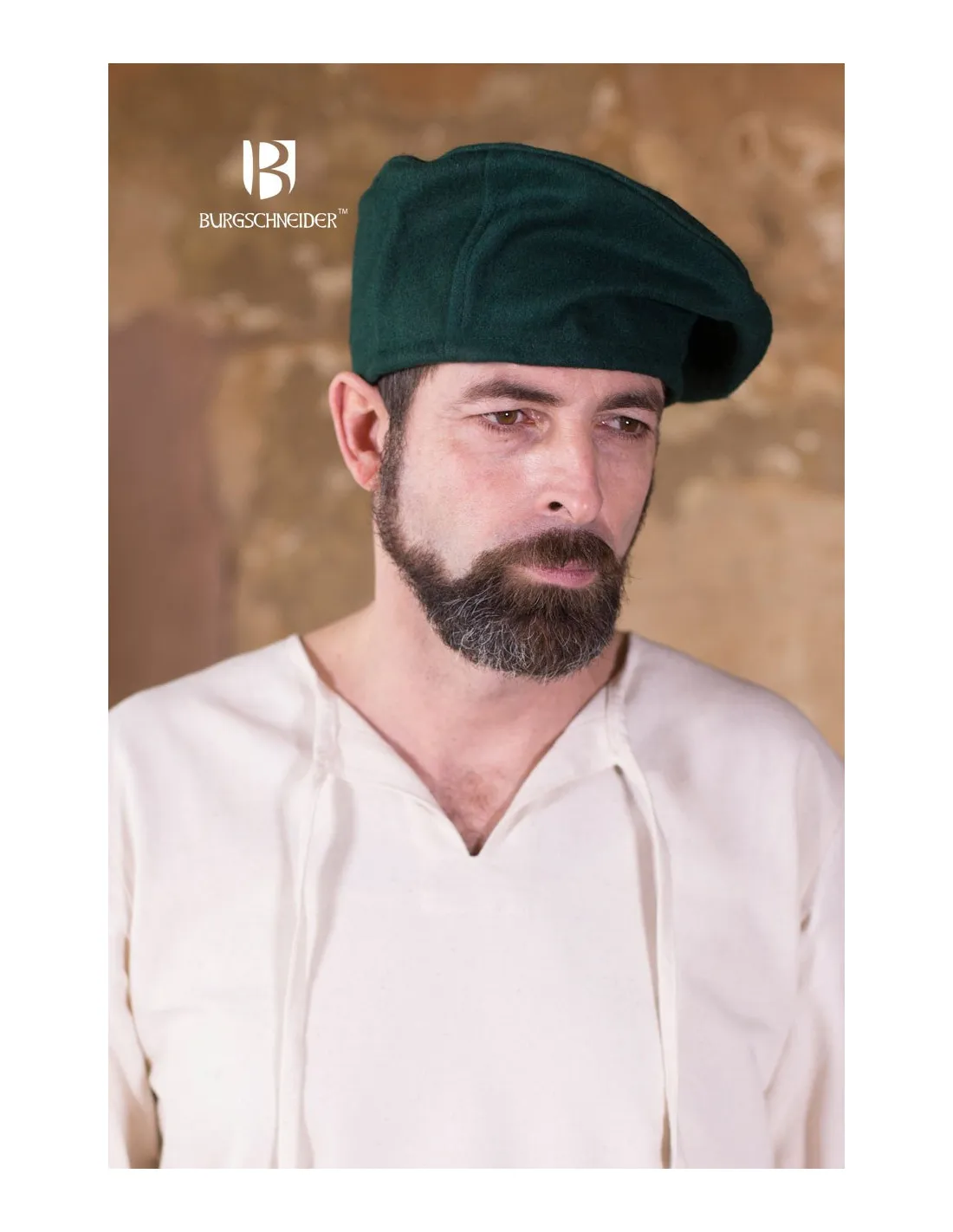 Casquette harald renaissance verte ⚔️ Boutique Épées