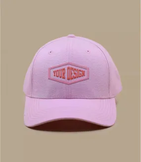  - Casquette Personnalisable Baseball chambray pink : Headict