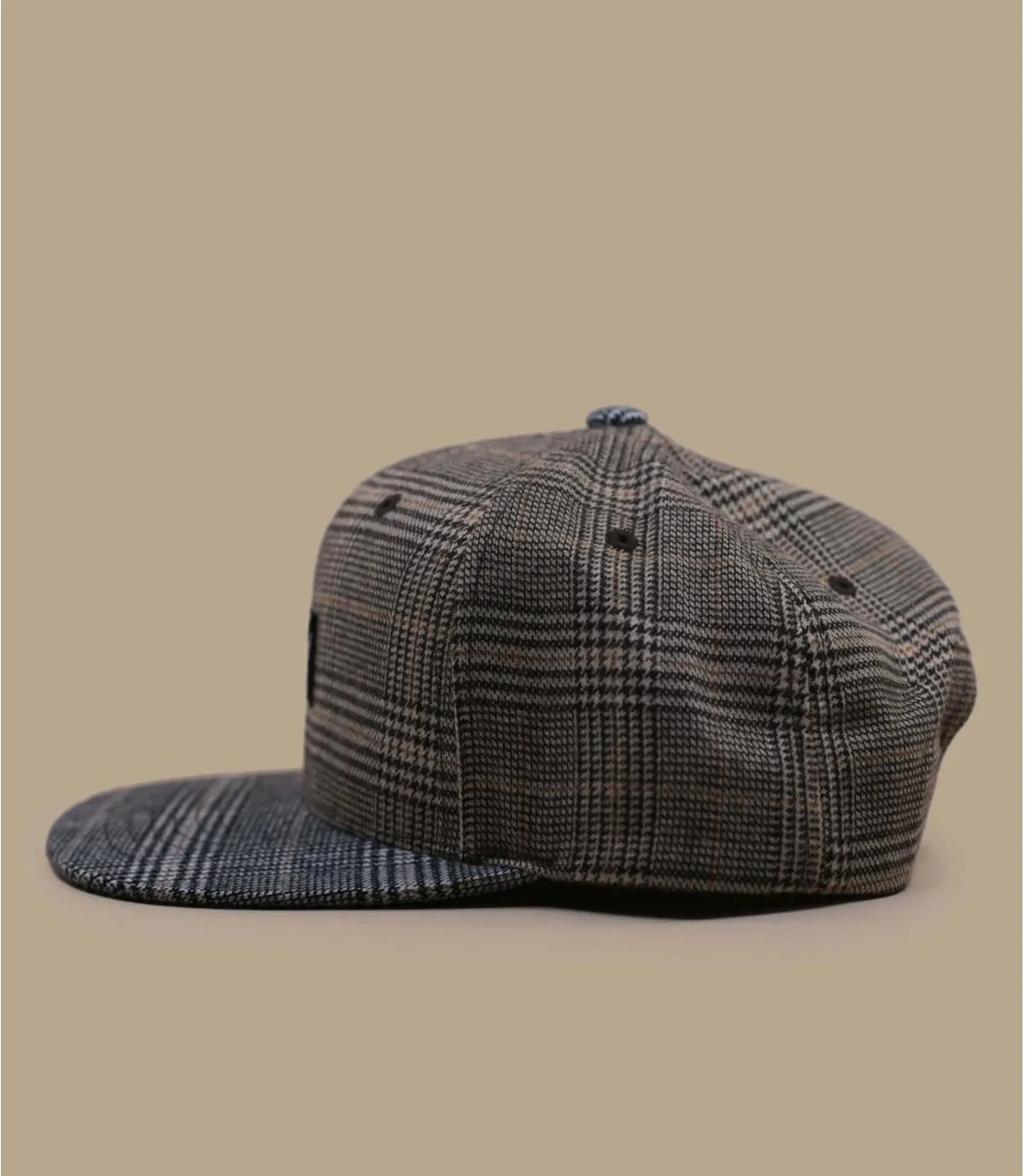 casquette snapback carreaux - Pitchout check mix Reell : Headict