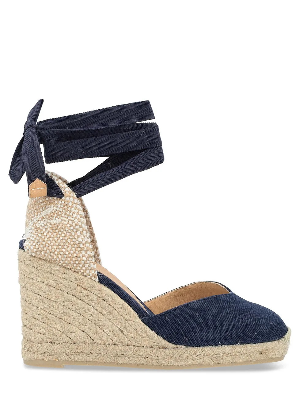 Castañer Espadrilles Chiara en tissu bleu