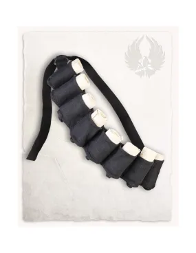 Ceinture médiévale des guérisseurs de Salerne - Noir ⚔️ Boutique Épées