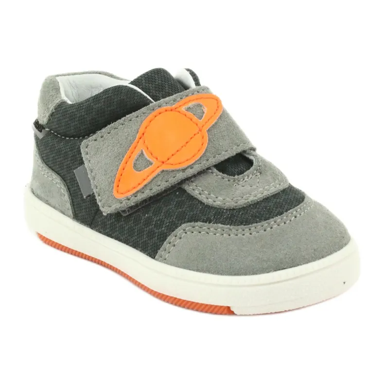 Chaussures de sport baskets avec Velcro Bartek 71141 gris