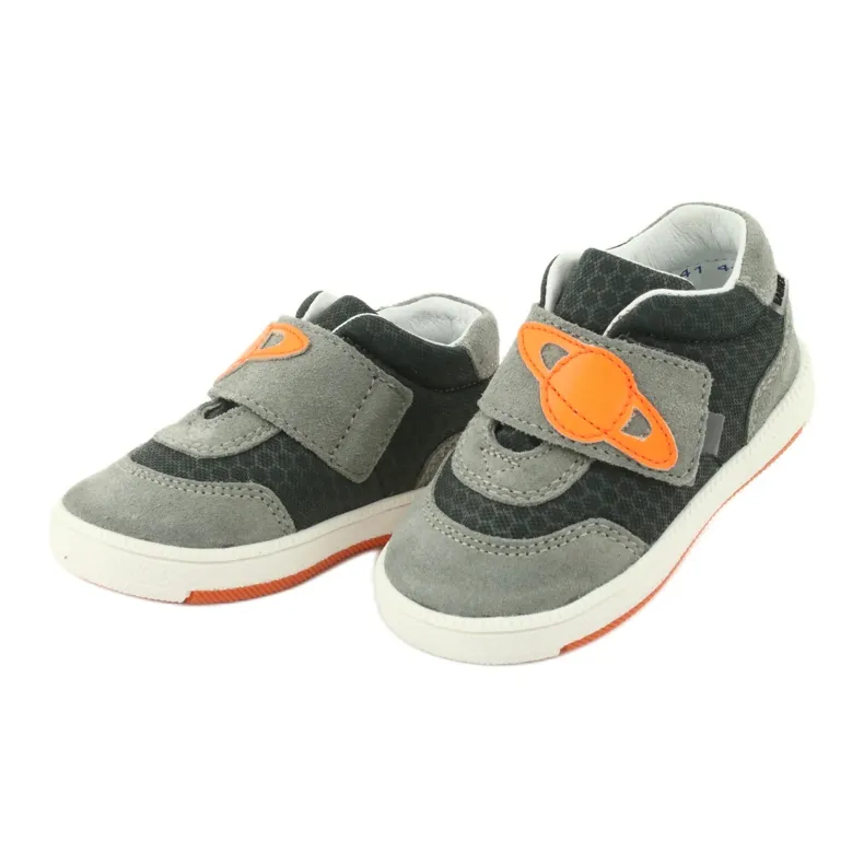 Chaussures de sport baskets avec Velcro Bartek 71141 gris