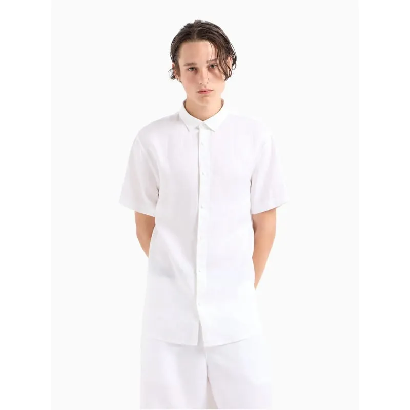 Chemise en lin regular blend blanc homme - Tommy Jeans | wimod