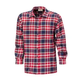 Chemise à carreaux en flanelle, bleu-rouge ⋆ Lehner Versand