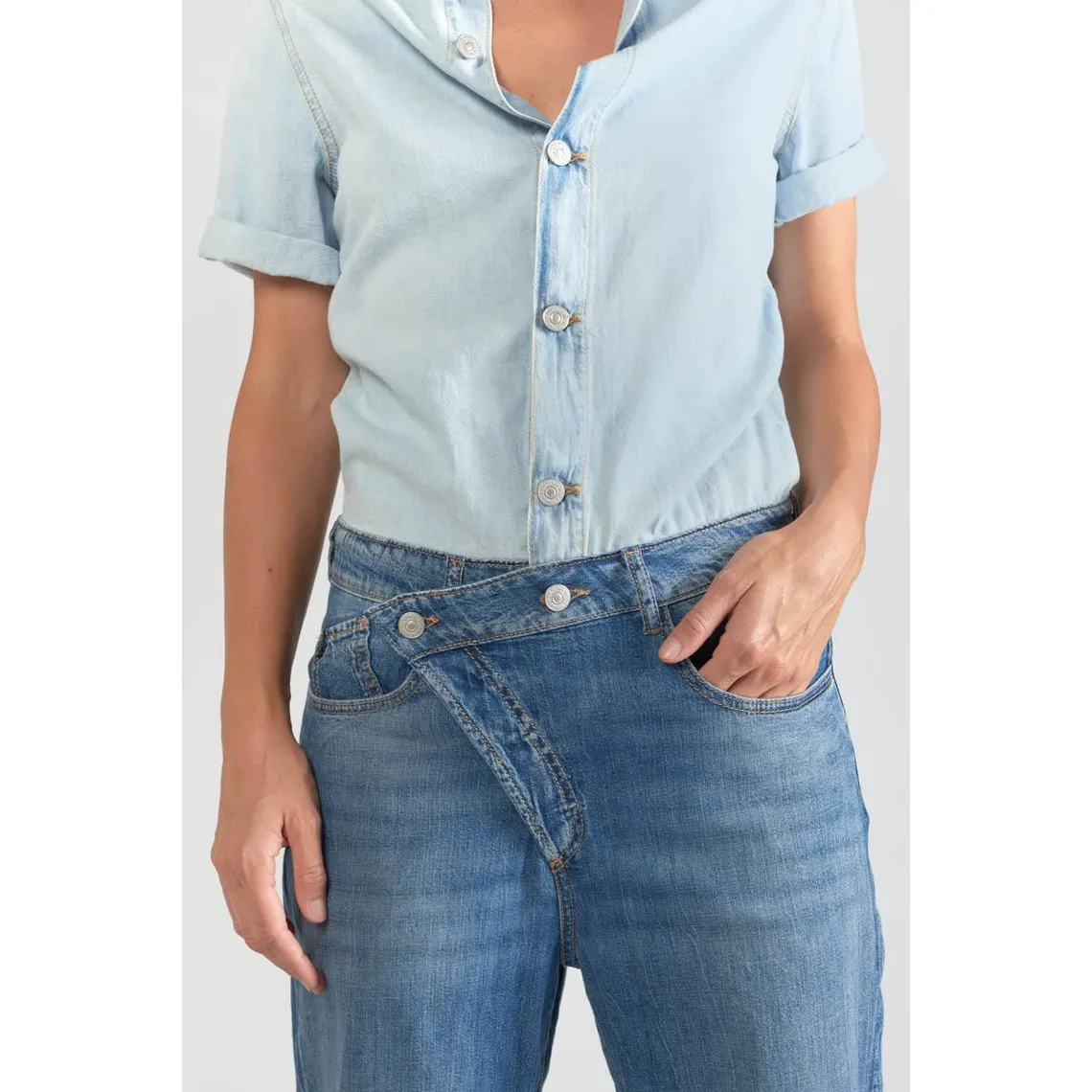 Combinaison loose, large en jeans COZETTE bleu | 3 Suisses