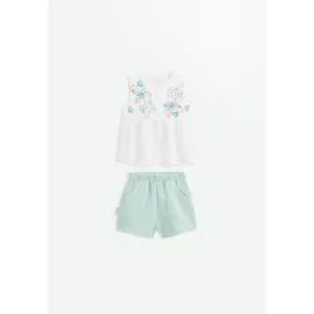 Ensemble bébé t-shirt et short en gaze de coton Patroika - PETIT BEGUIN