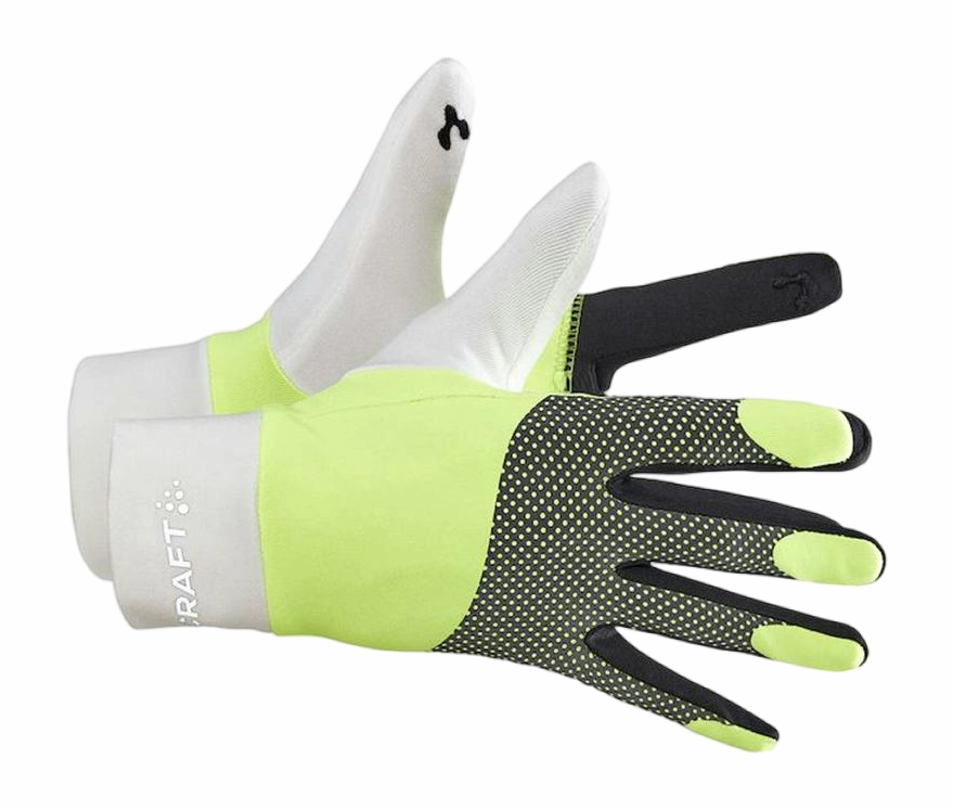 Gants Craft Unisex Adv Lumen Fleece Glove Ash White Flumino