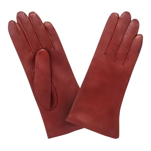 Gants Prestige Classique Soie T6.5 Cuir d'Agneau Rouge | Glove Story