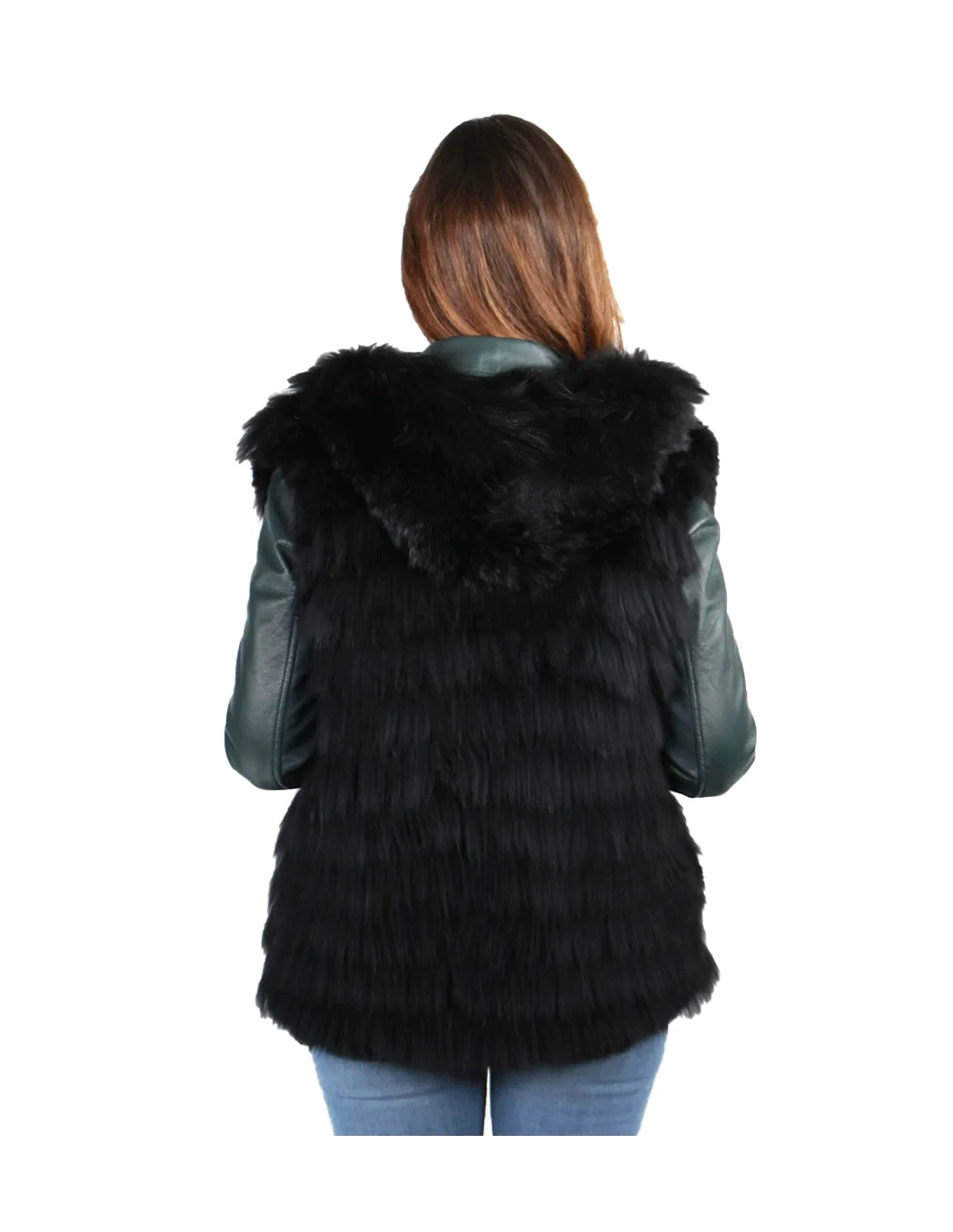 Gilet en fourrure Oakwood Palazzo ref 50443 Noir