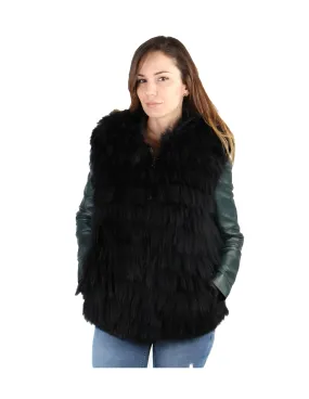 Gilet en fourrure Oakwood Palazzo ref 50443 Noir