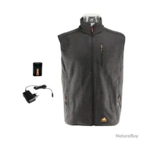 Gilet tricoté chauffant FIRE PERFORMANCE noir gris blanc