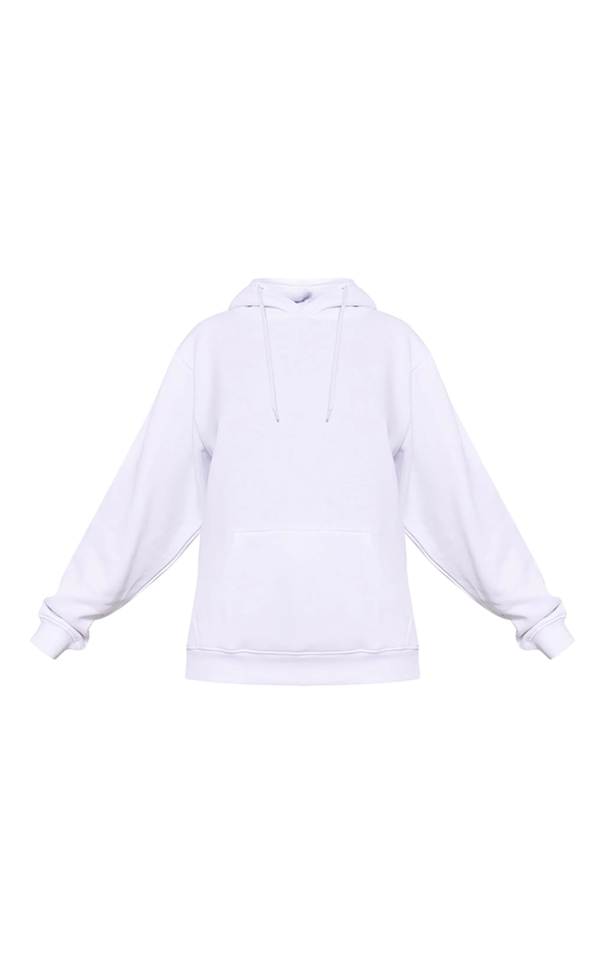 Hoodie en sweat oversize blanc