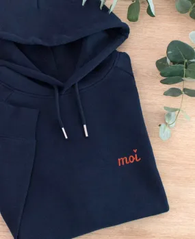 Hoodie femme Moi (brodé)