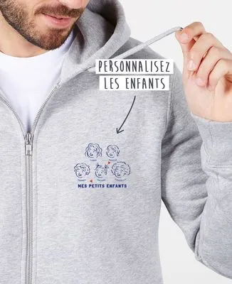 Hoodie homme Mes petits enfants personnalisé