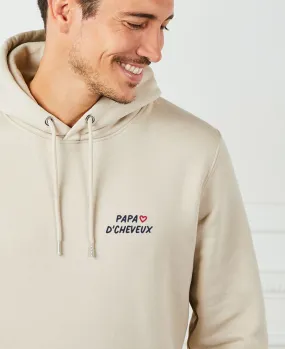 Hoodie homme Papa d'cheveux (brodé)