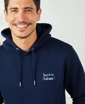 Hoodie homme suPère héros (brodé)