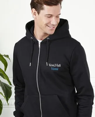 Hoodie homme Veni, Vedi, Vomi (brodé)