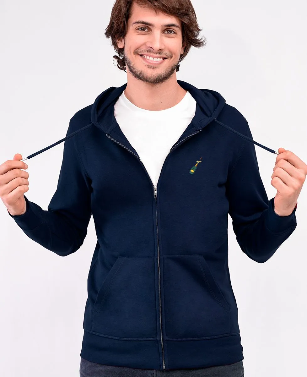 Hoodie zippé homme Champagne (brodé)