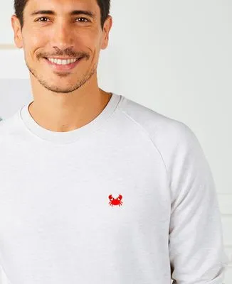 Hoodie zippé homme Crabe (brodé)