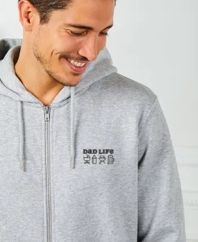 Hoodie zippé homme Dad Life (brodé)