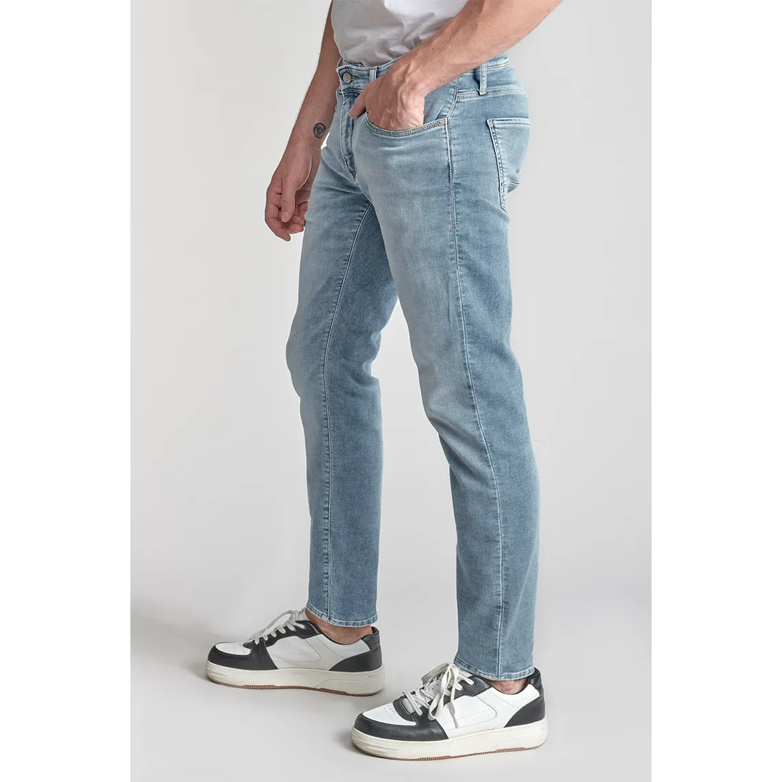 Jeans ajusté super stretch 700/11, longueur 34 bleu Wynn | 3 Suisses