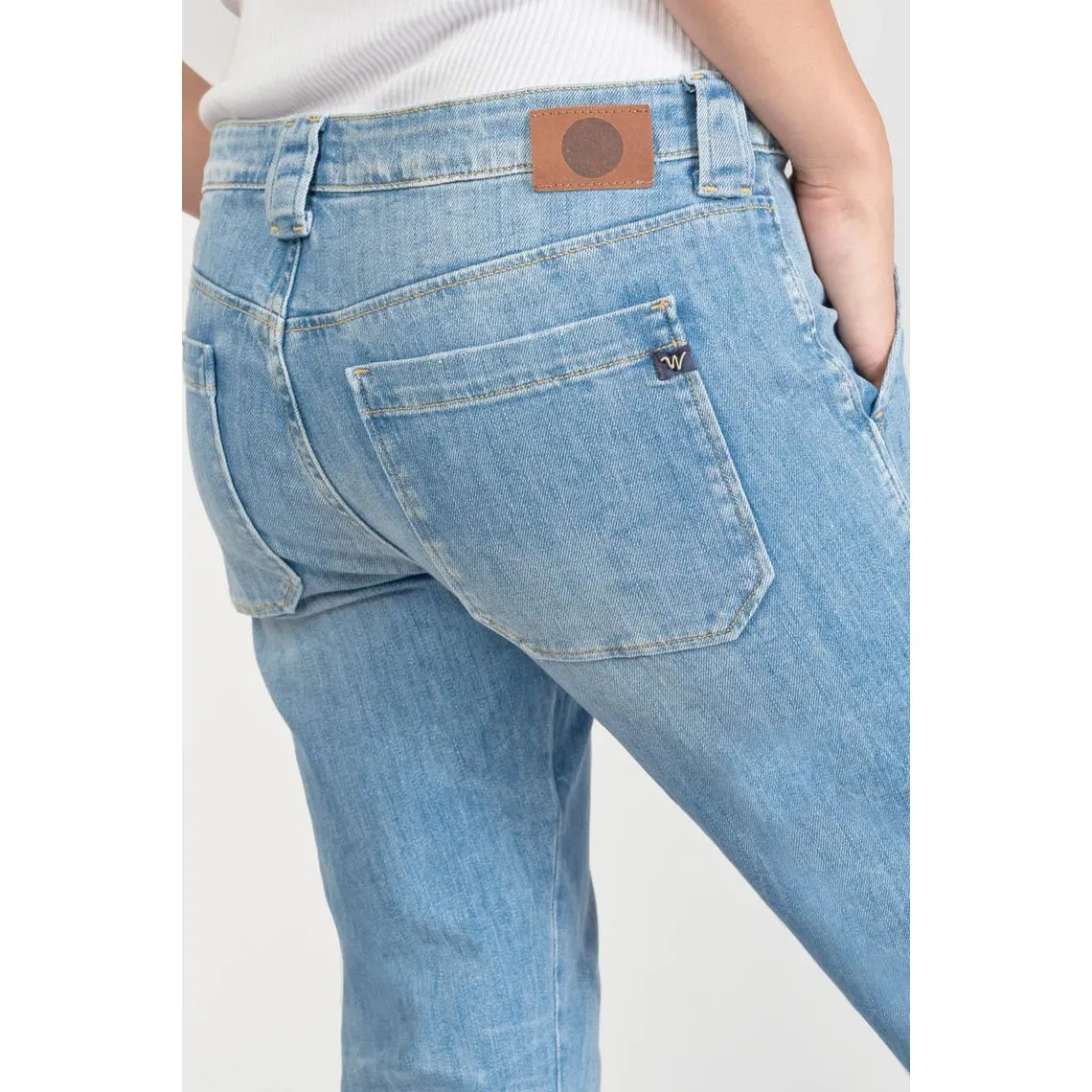 Jeans boyfit 200/43, 7/8ème bleu en coton Xena | 3 Suisses