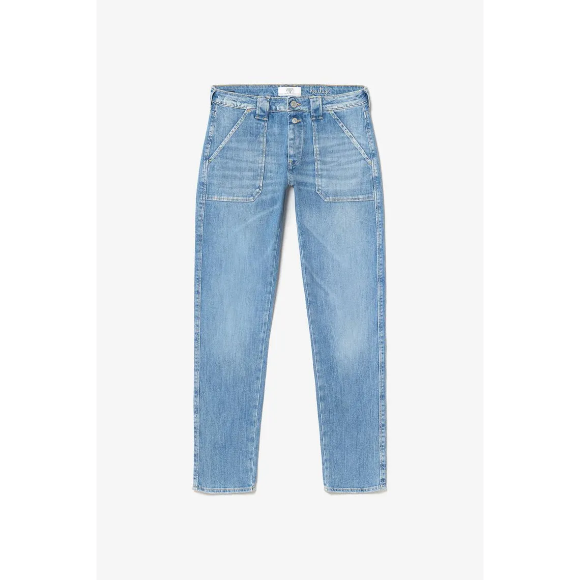 Jeans boyfit 200/43, 7/8ème bleu en coton Xena | 3 Suisses