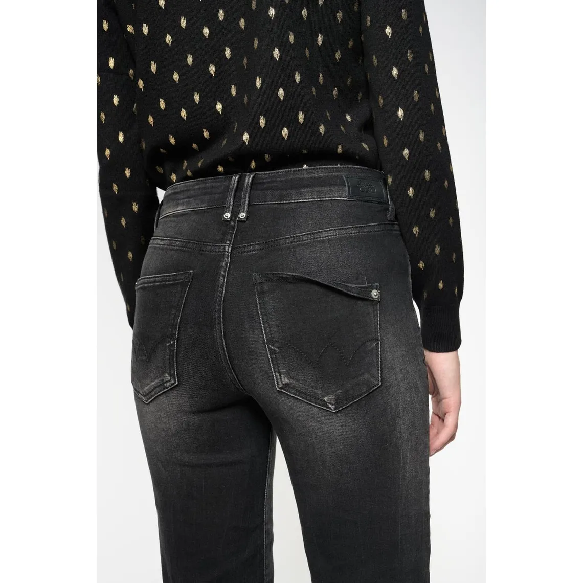 Jeans mom 400/18, 7/8ème noir | 3 Suisses