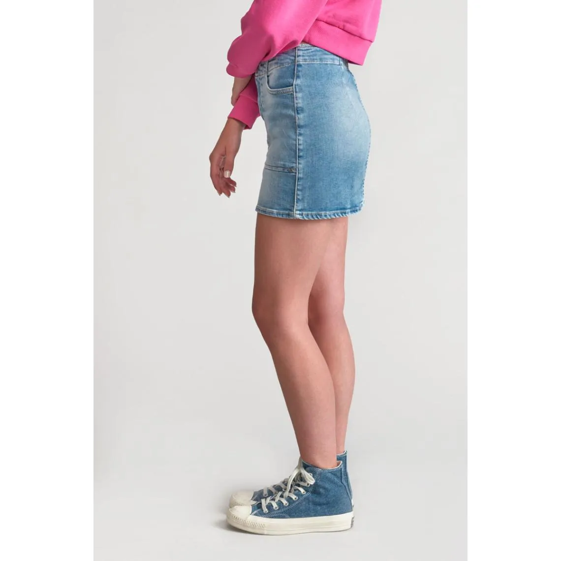 Jupe droite en jeans ZAZA bleu Tara | 3 Suisses