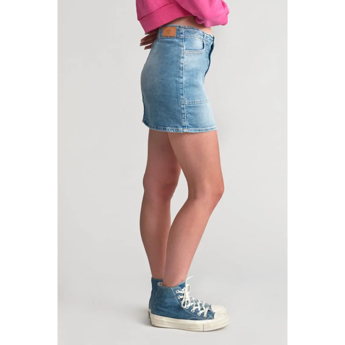 Jupe droite en jeans ZAZA bleu Tara | 3 Suisses