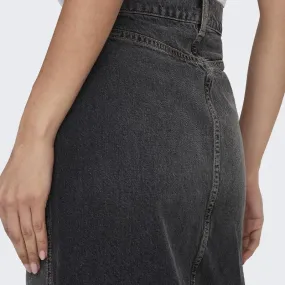 Jupe en jeans longue onlcilla en coton Femme ONLY à prix dégriffé ! | 