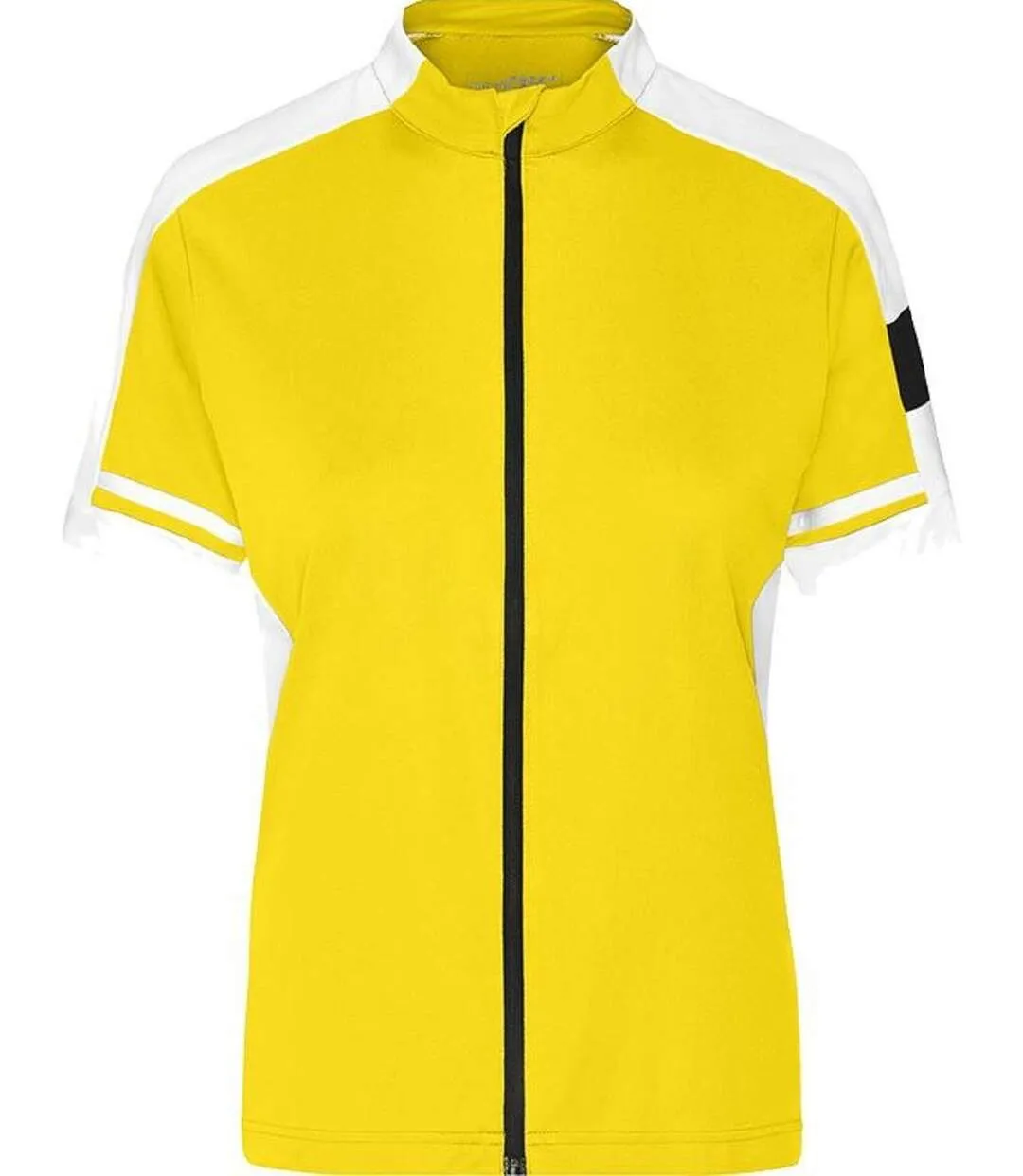 maillot cycliste zippé FEMME JN453 - jaune