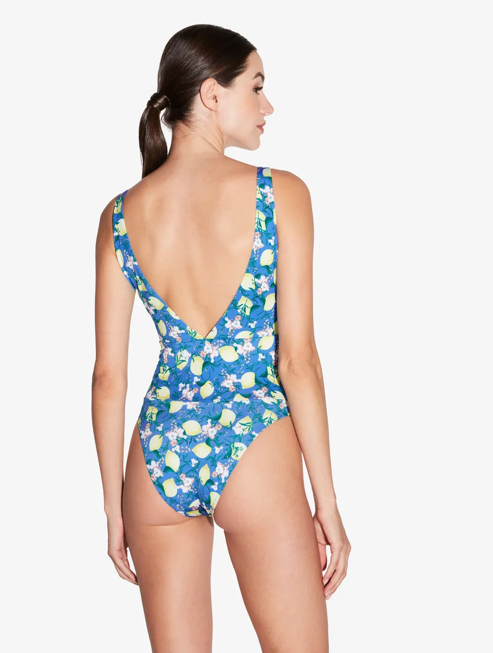 Maillot de bain imprimé bleu