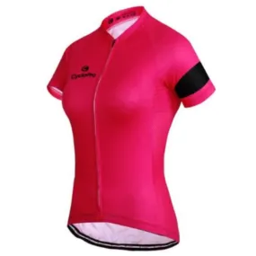 MAILLOT VÉLO DE ROUTE ROSE - ÉLÉGANCE+