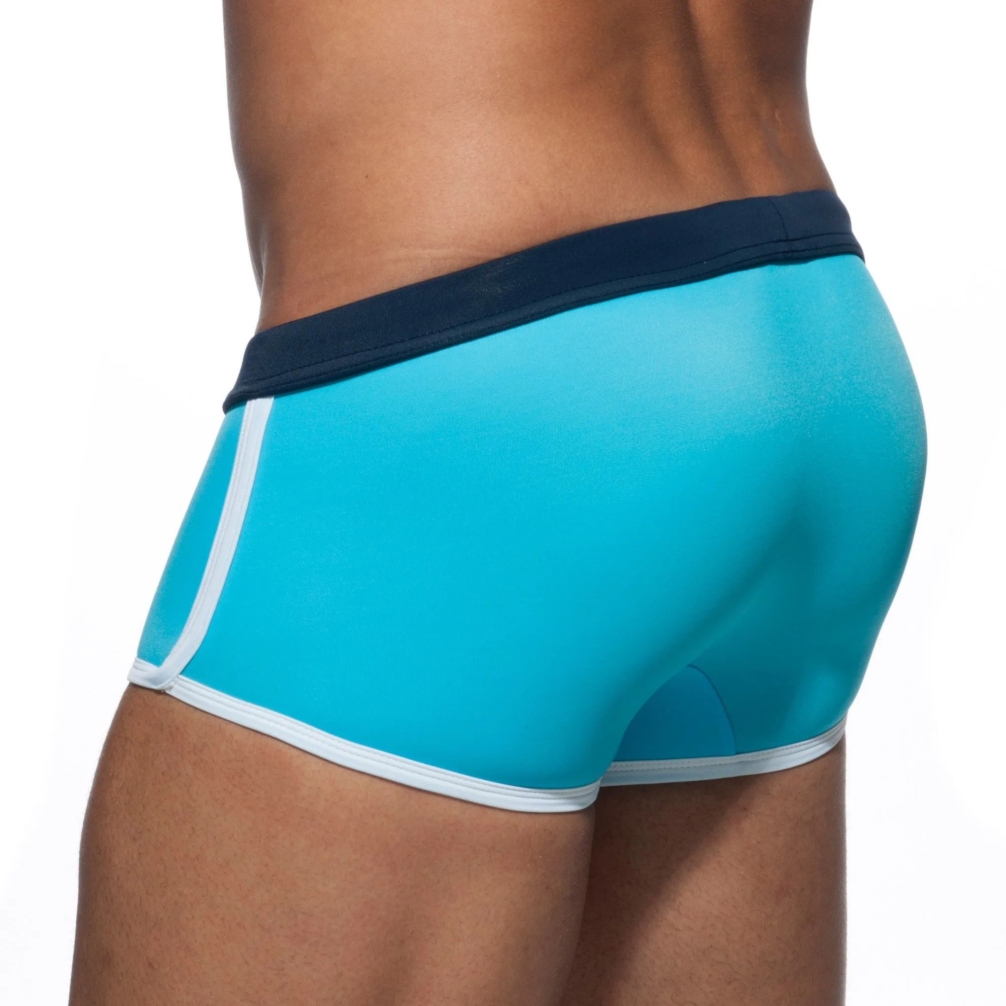 Mini Boxer de bain Plain Swim - turquoise - ADDICTED : vente maillo...