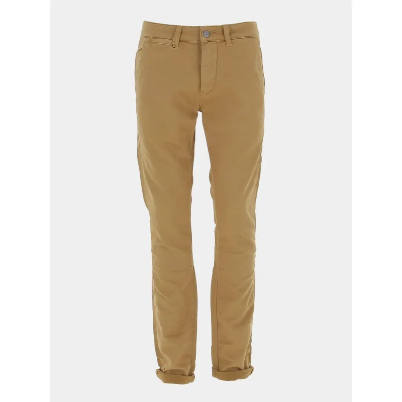 Pantalon chino jogg jurt marron homme - Le Temps Des Cerises | wimod