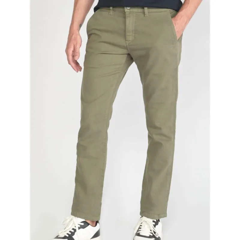 Pantalon chino jogg jurt marron homme - Le Temps Des Cerises | wimod