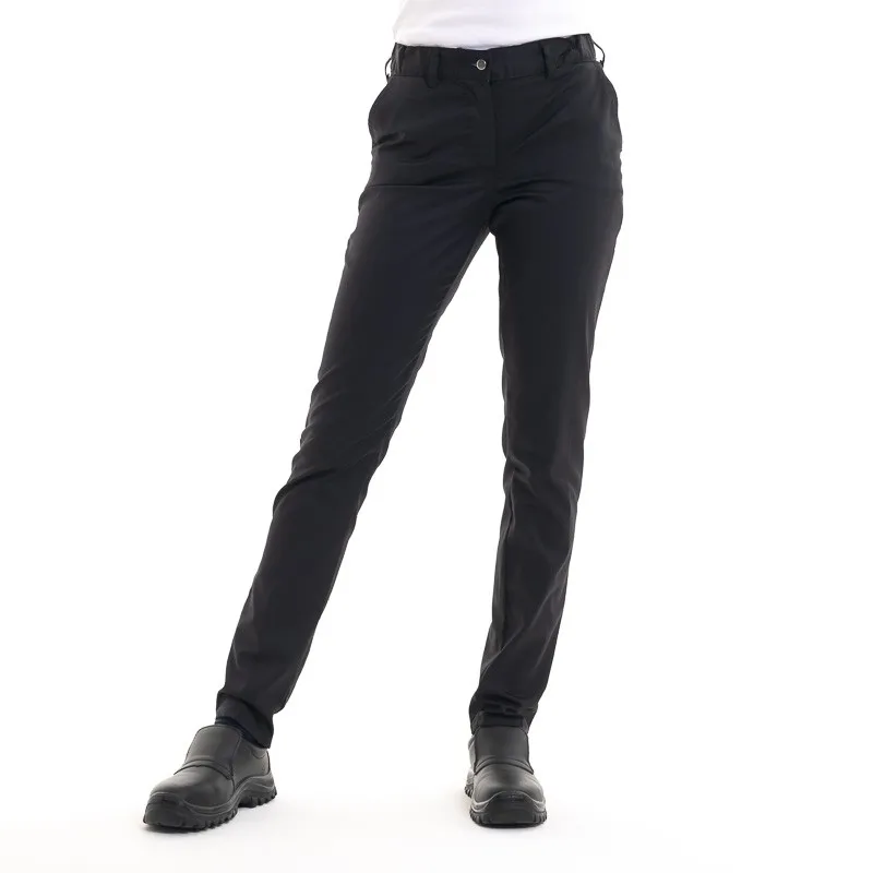 Pantalon de cuisine noir femme Adelie - ROBUR