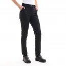 Pantalon de cuisine noir femme Adelie - ROBUR