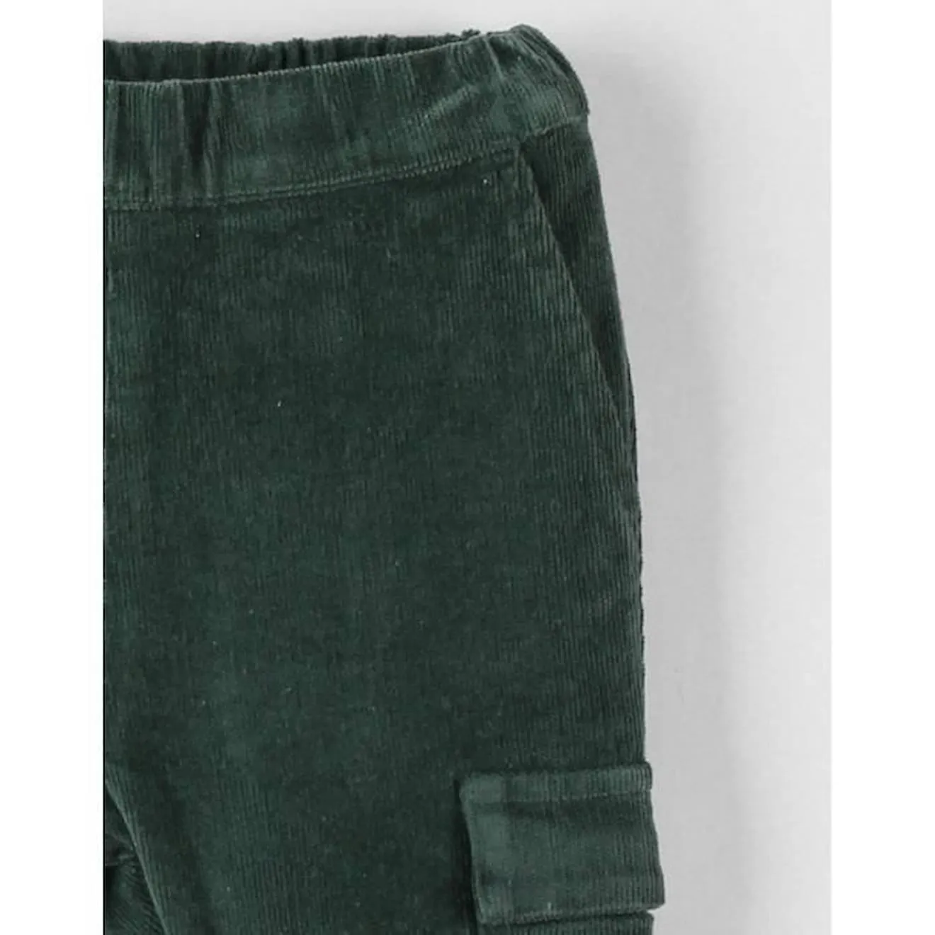 Pantalon en velours côtelé vert - Noukies